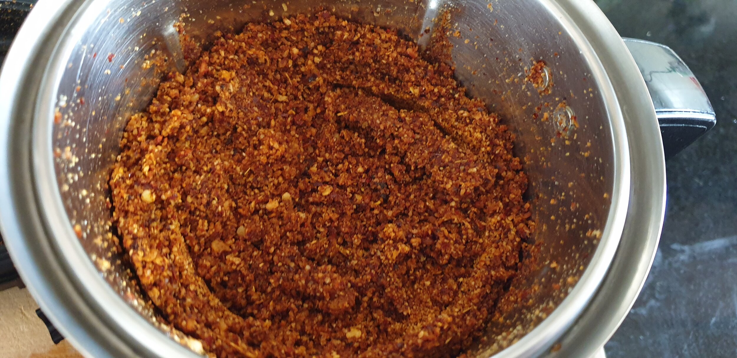 Grind to a coarse powder