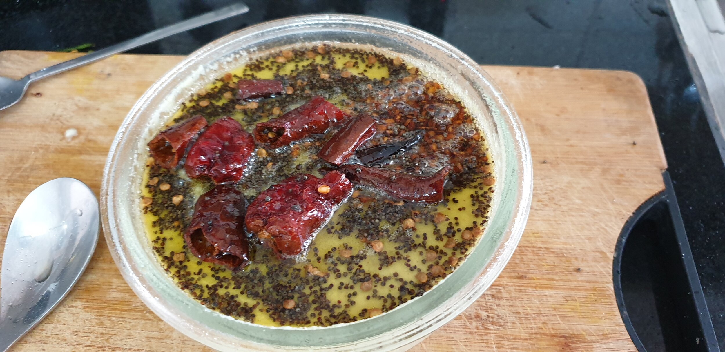 Transfer contents into chutney